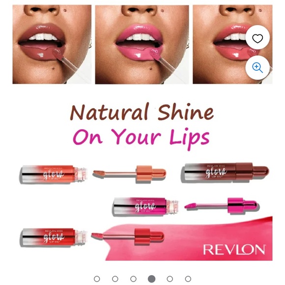 Revlon Kiss Glow Lip Oil Vivacious Violet - Picture 5 of 11